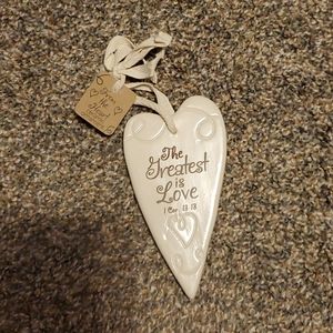 Ceramic Heart Love Ornament